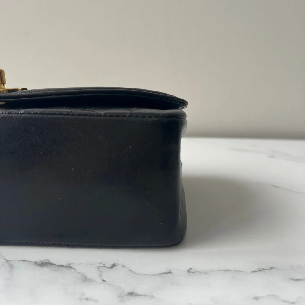 Chanel Black Quilted Shoulder Bag with Gold Accents - Picture 7 of 10